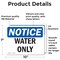 Signmission Water Only, 10 in W x Rectangle, Vinyl Decal OS-2PACK-NS-D-710-L-18979 - alternate 5